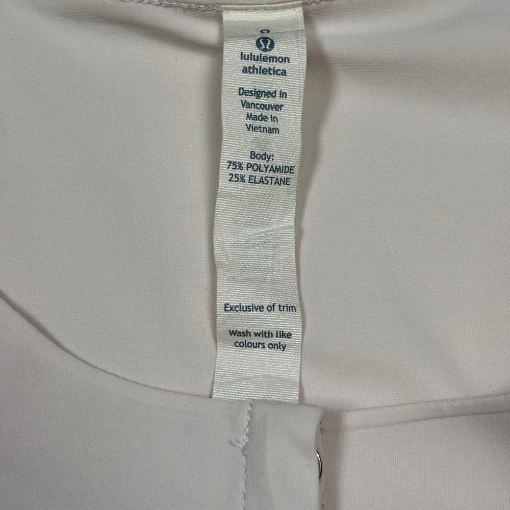 Lululemon Jacket Women 8 Pink Inverted Pleat Back Snap Front Lightweight Stretch
